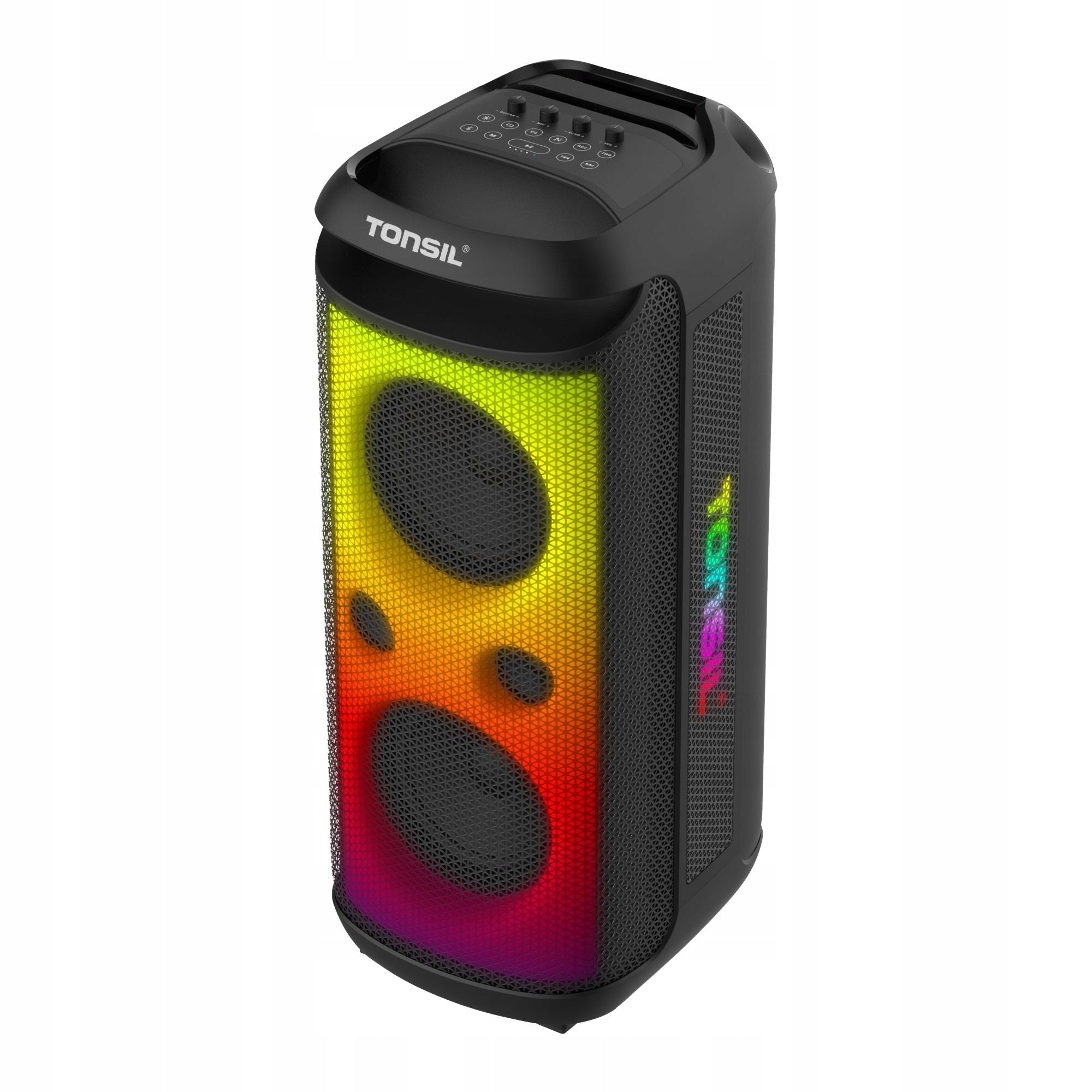 Portable Speaker TONSIL PartyDance 1600 BT LED USB TF AUX MIC 2x MICROPHONE Packaging status original