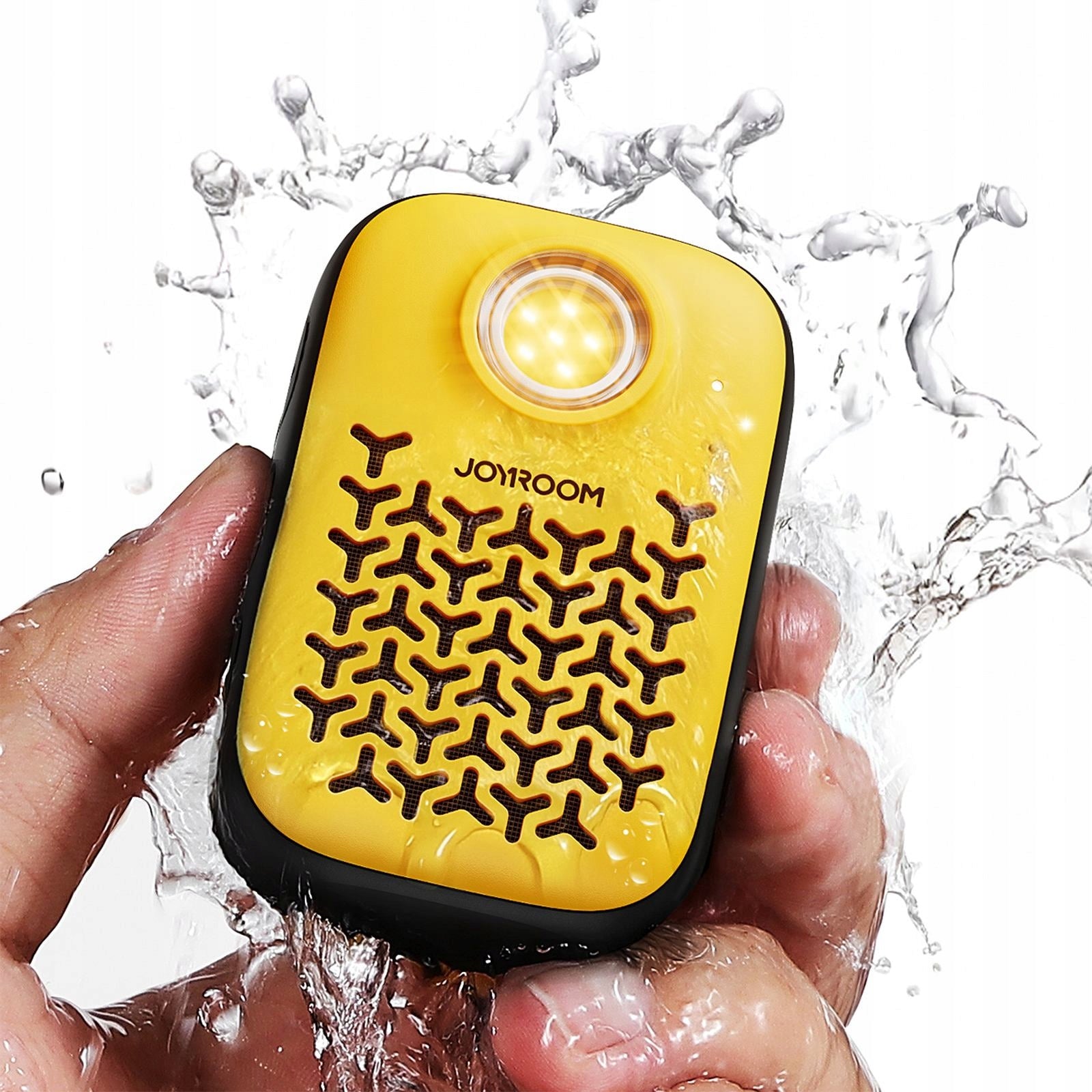 Portable Speaker with Bluetooth Clip Flashlight IP67 - Yellow Model other