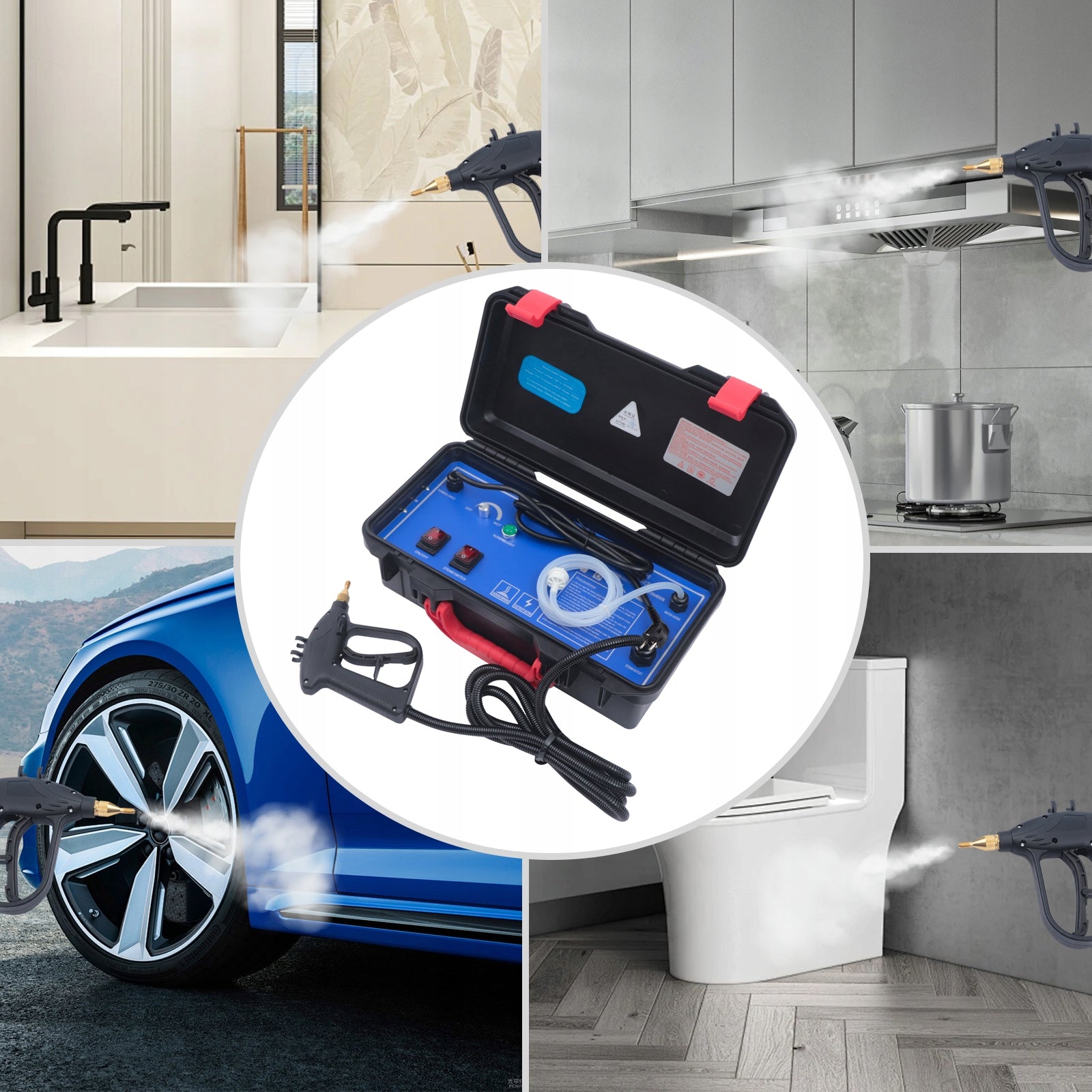 Portable Steam Cleaner, 3000w Steam Cleaning Machine for Range Hoods Clean Type steam washer