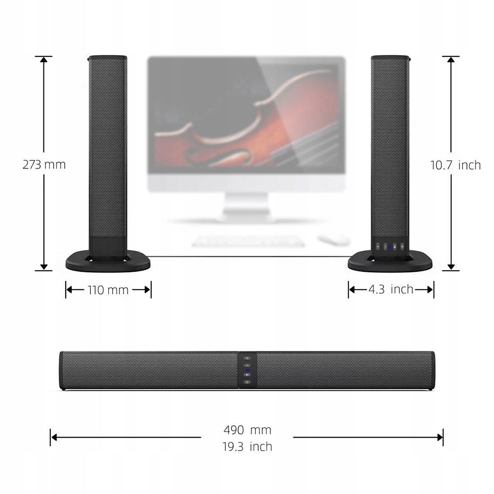 Portable Surround Speaker Sound Bar TV Home Theater Detachable Model Boombox