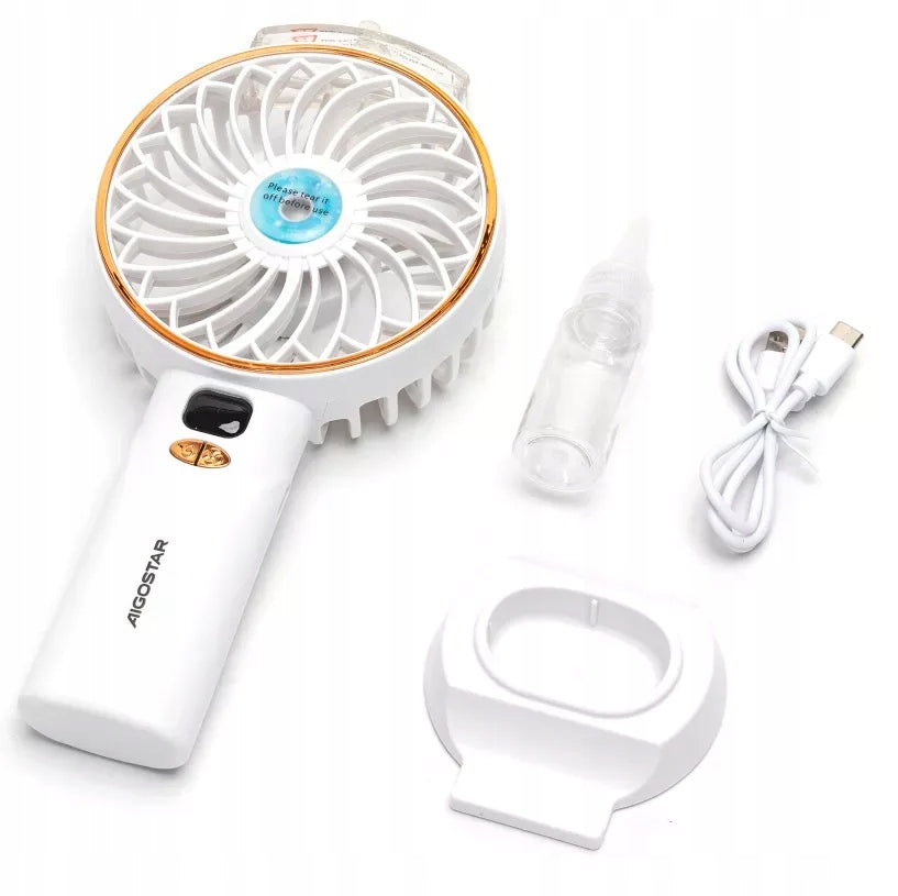 Portable Table Fan with Mist Powerful 4000r/min 5 Gears 3 Blades Manufacturer code B301013KQ