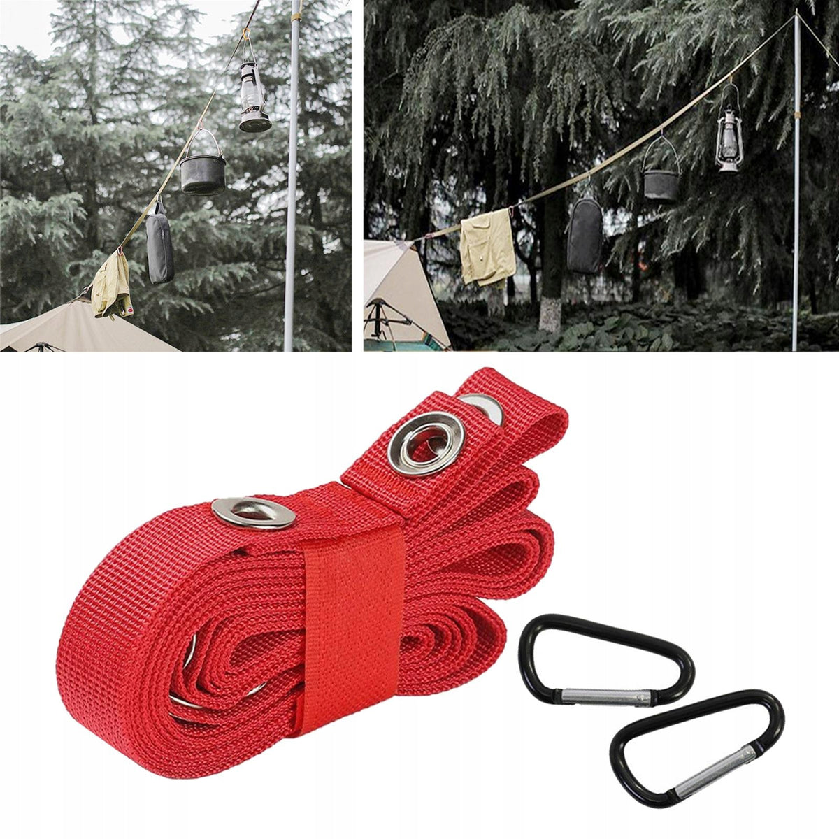 Portable Tent Awning Extension Belt Lanyard Rope Hanging Rope Hanging Red Manufacturer code 11266033213