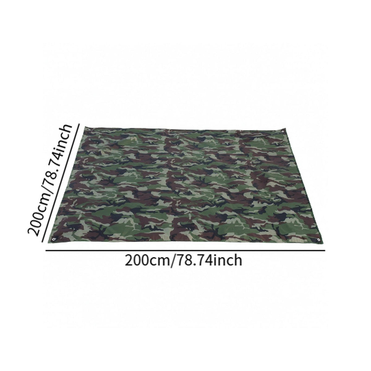 Portable Tent Footprint Picnic Mat, Lightweight Foldable Ground Mat, 2x2m Packaging status original