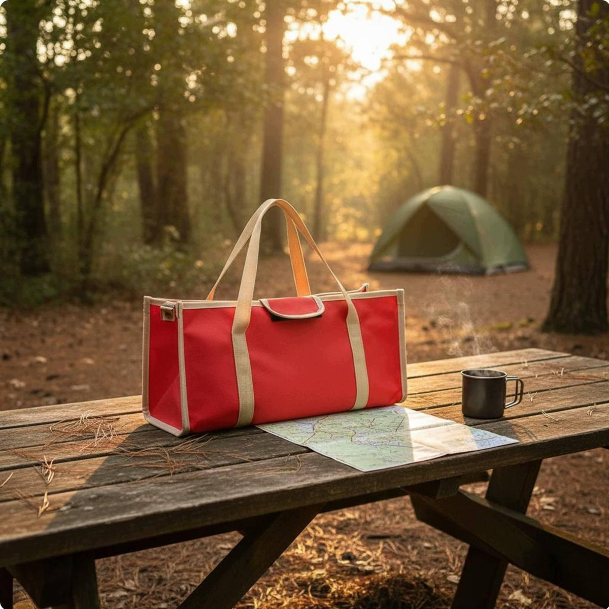 Portable Tent Stake Bag Heavy Duty Material Camping Tool Bag