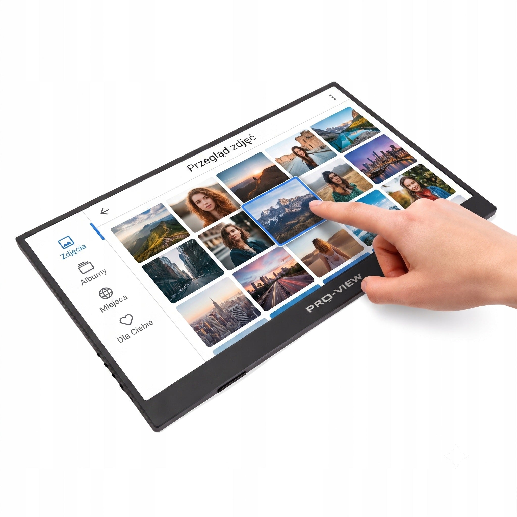 Portable Touch Monitor 15.6" Pro-View, Case, IPS VESA USB-C For Laptop Brand PRO-VIEW
