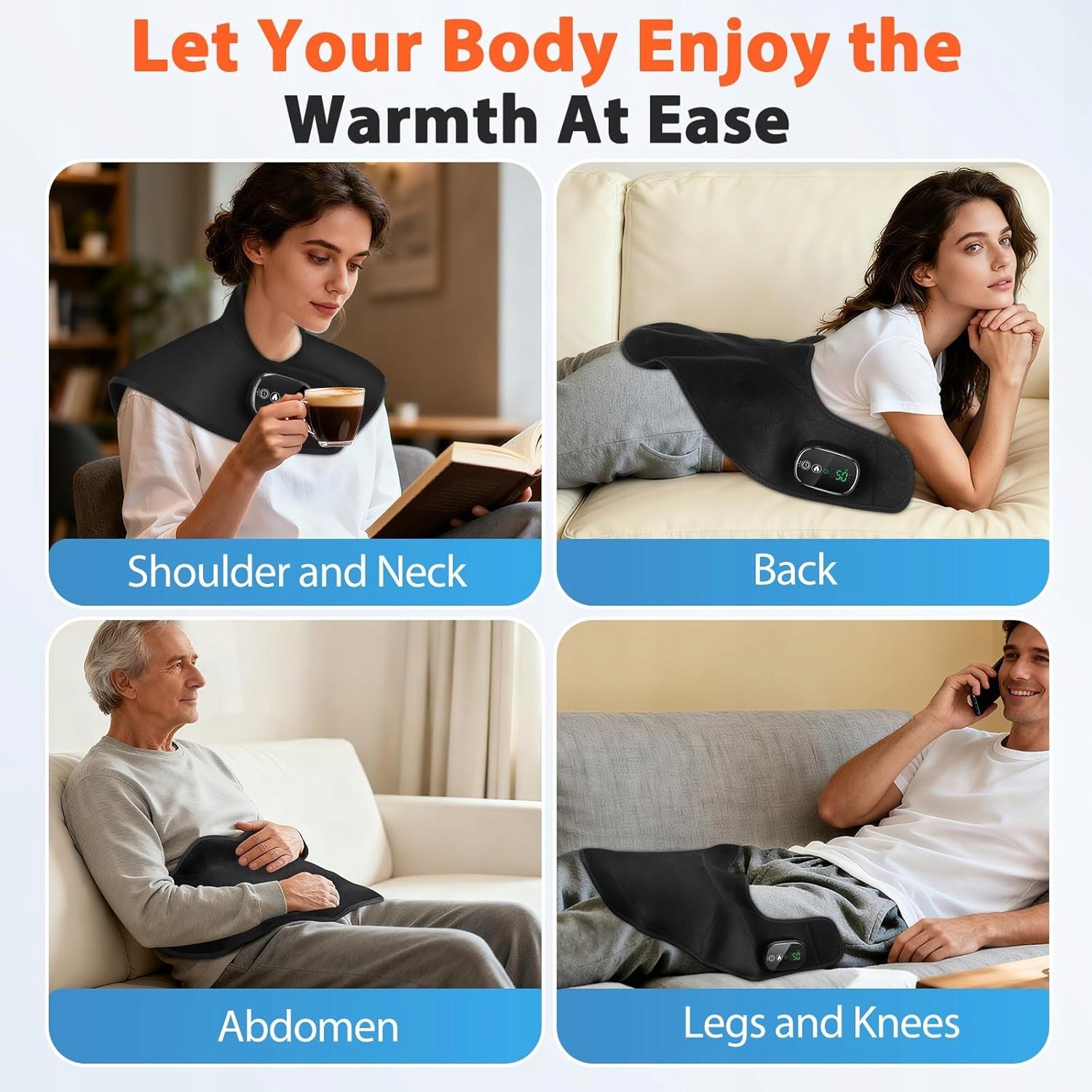 Portable Touch Screen Neck Warmer, 4 Heat Levels Brand no brand