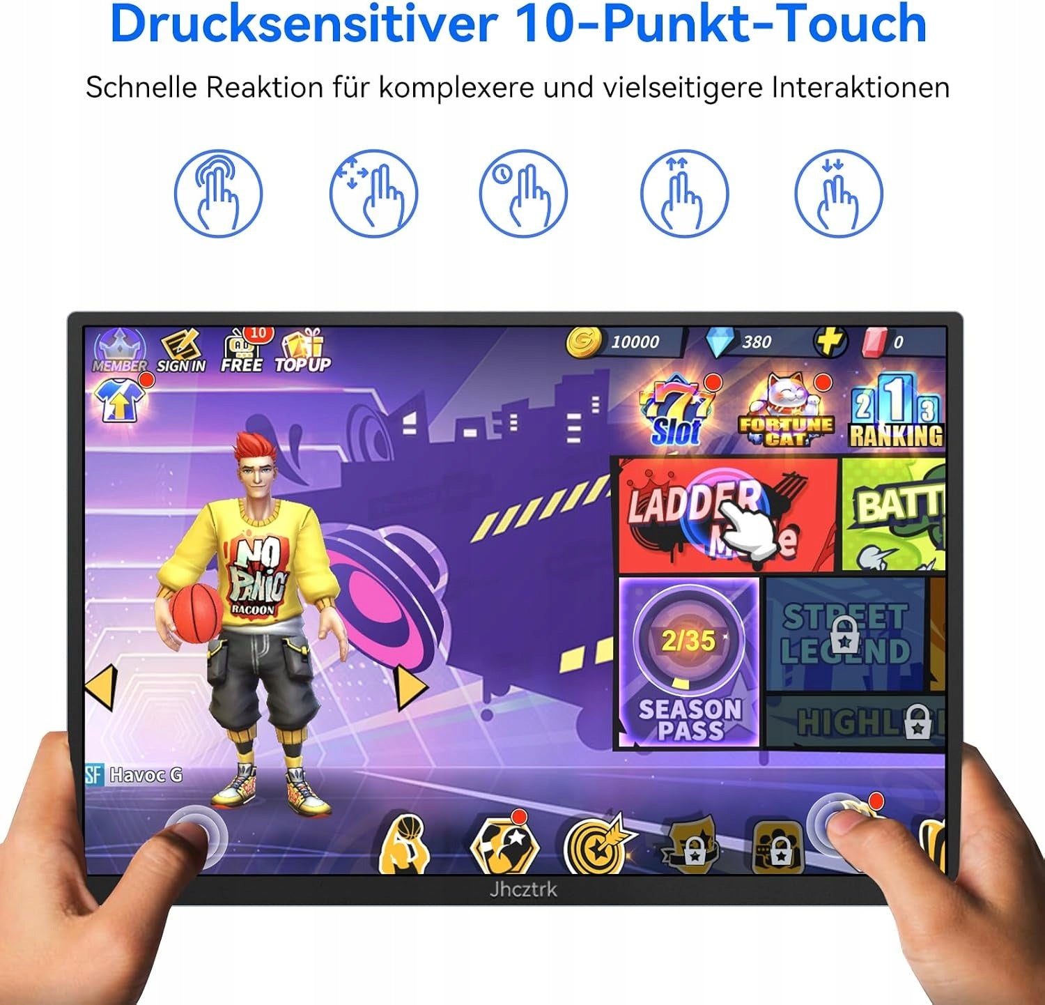 Portable Touchscreen Monitor 14 Inch IPS Slim FHD 1200P HDR USB-C 9391 Manufacturer code 447914342