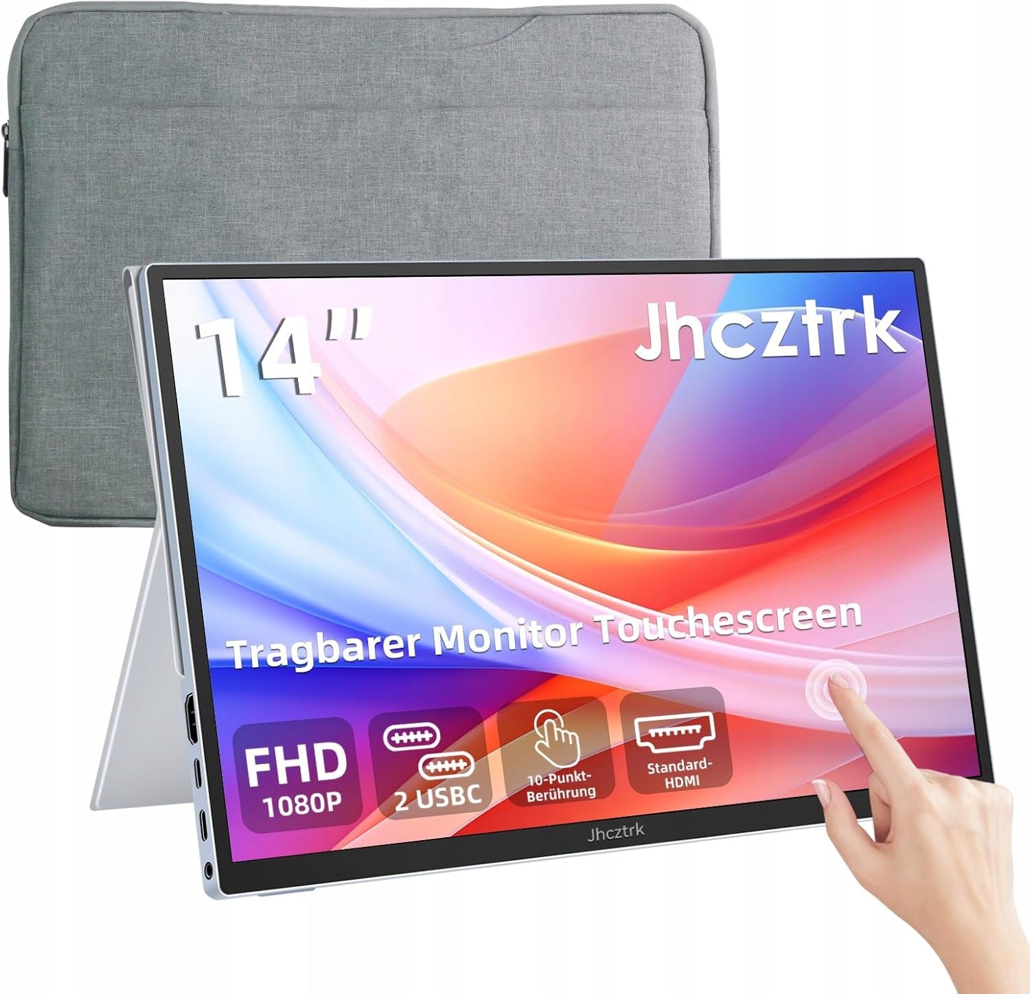Portable Touchscreen Monitor 14 Inch IPS Slim FHD 1200P HDR USB-C 9391