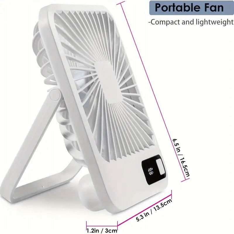Portable USB Fan with 1200mAh Ideal for Office, Home and Travel Model Fan