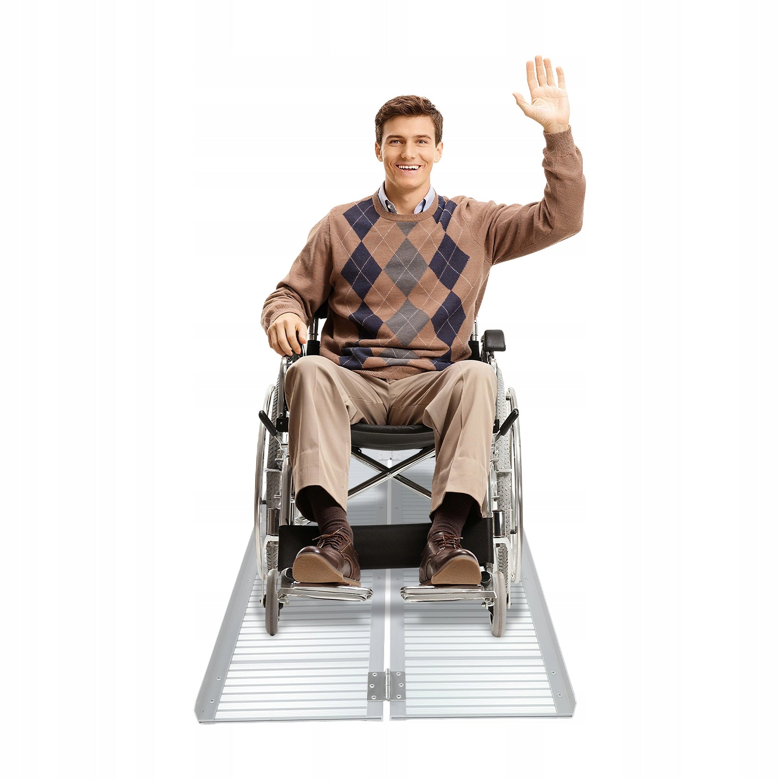 Portable Wheelchair and Scooter Ramp, 4 Feet
