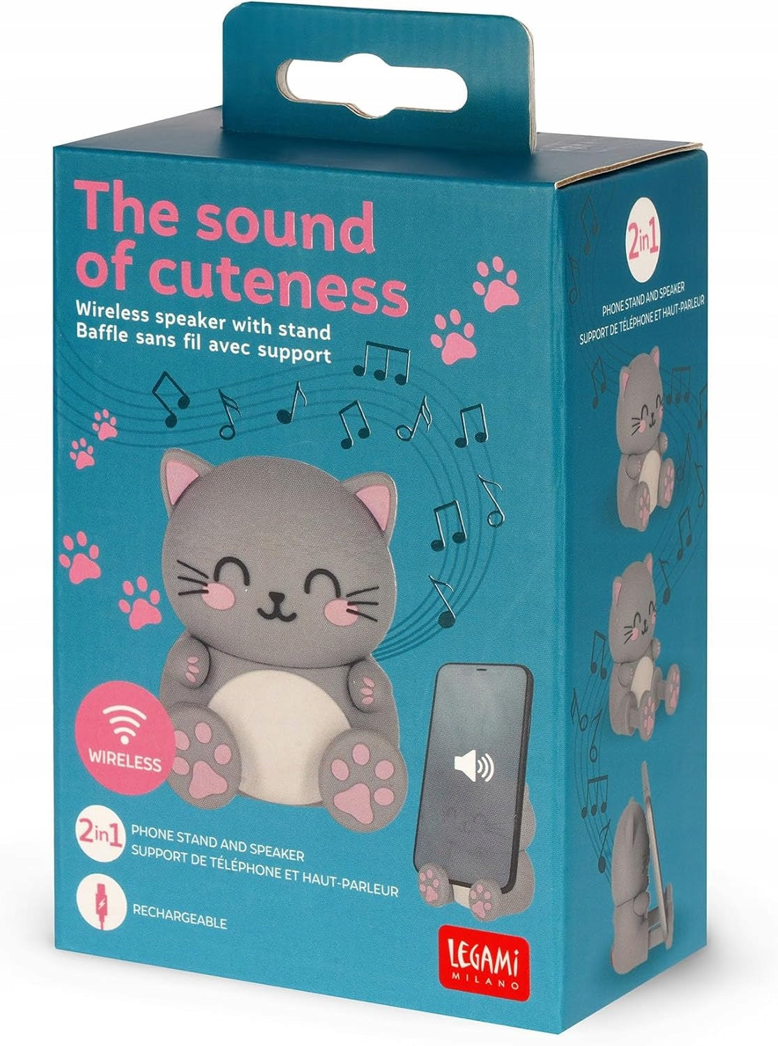 Portable Wireless Kitten Speaker Legami Bluetooth for Baby Manufacturer code 00003