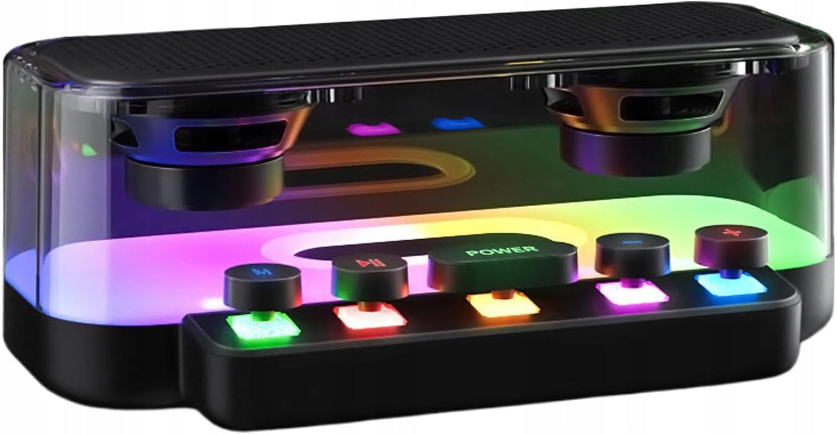 Portable Wireless Speaker, Punk Style Music Player, Mechanical Button