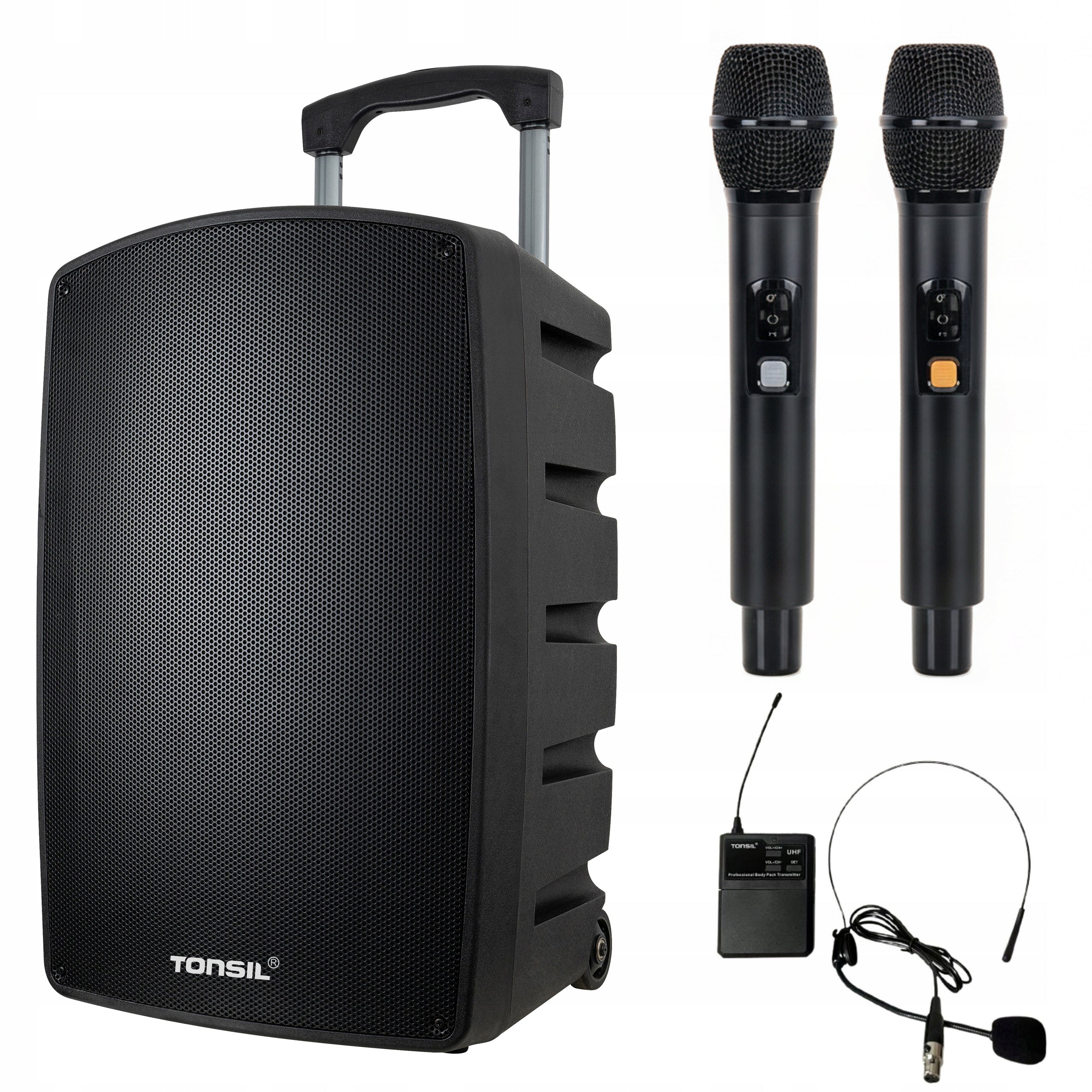 Portable Wireless Speaker TONSIL ZP DSP 12 + 3 Microphones