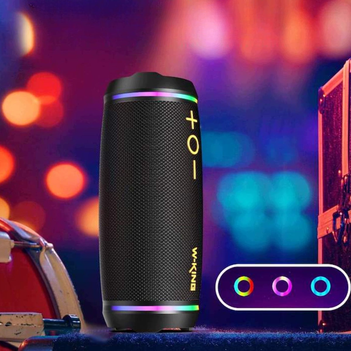 Portable Wireless Speaker W-King D220 40W IPX7 TWS black Bluetooth Manufacturer code Głośnik przenośny W-King D220