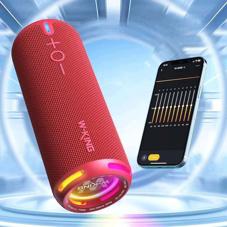 Portable Wireless Speaker W-King D320 40W IP67 RGB TWS red Manufacturer code D320