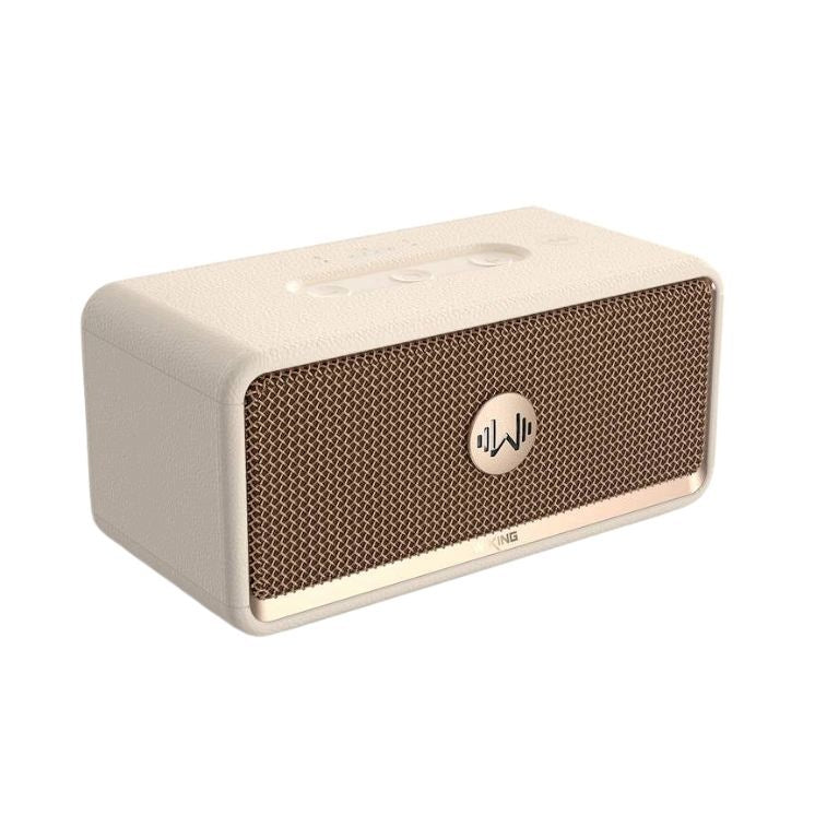 Portable Wireless Speaker W-King H130 40W TWS IPX7 Bass Boost Cream