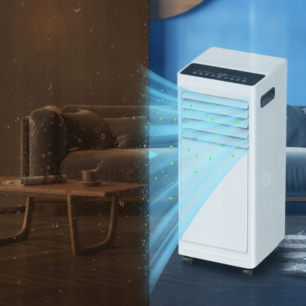 Portable air conditioner 9000 BTU with heating function dehumidifier remote control Brand no brand