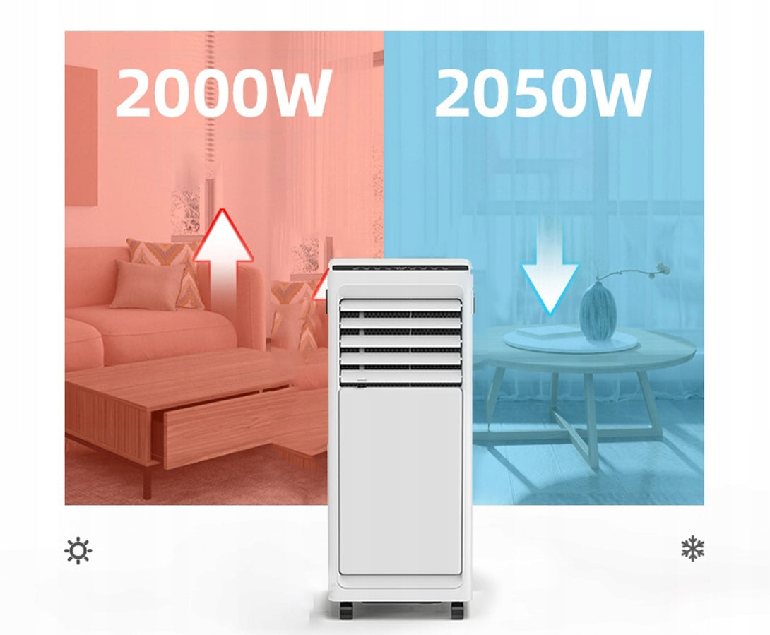 Portable air conditioner 9000 BTU with heating function dehumidifier remote control Manufacturer code Klimatyzator przenośny