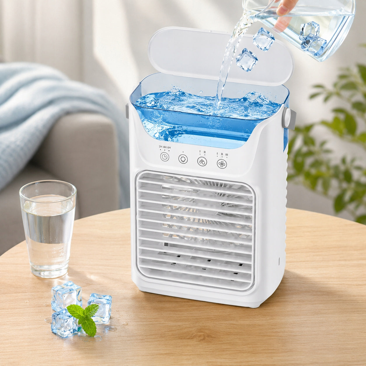 Portable air conditioner fan, water tank 700ml, 3 speeds, Manufacturer code 4038727613605