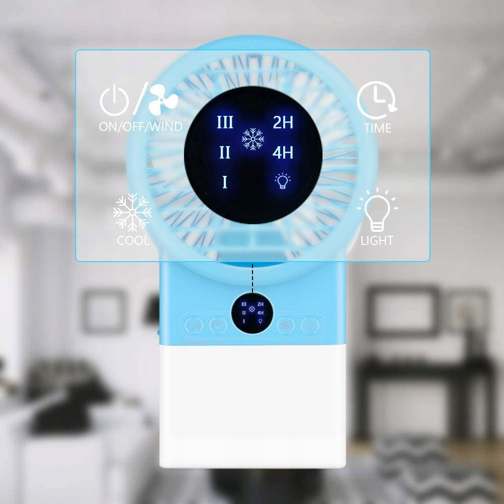 Portable air conditioner with programmer+FREEBIE Dominant color blue