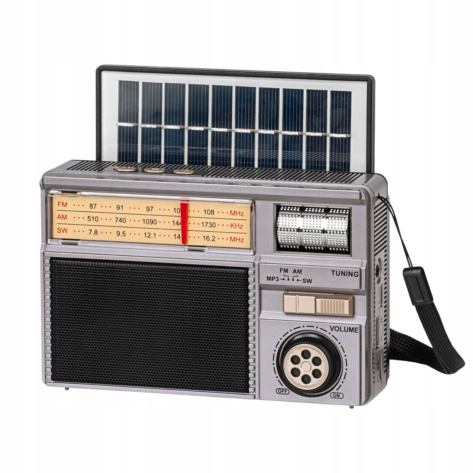 Portable analogue solar radio Kruger&Matz model KM0831
