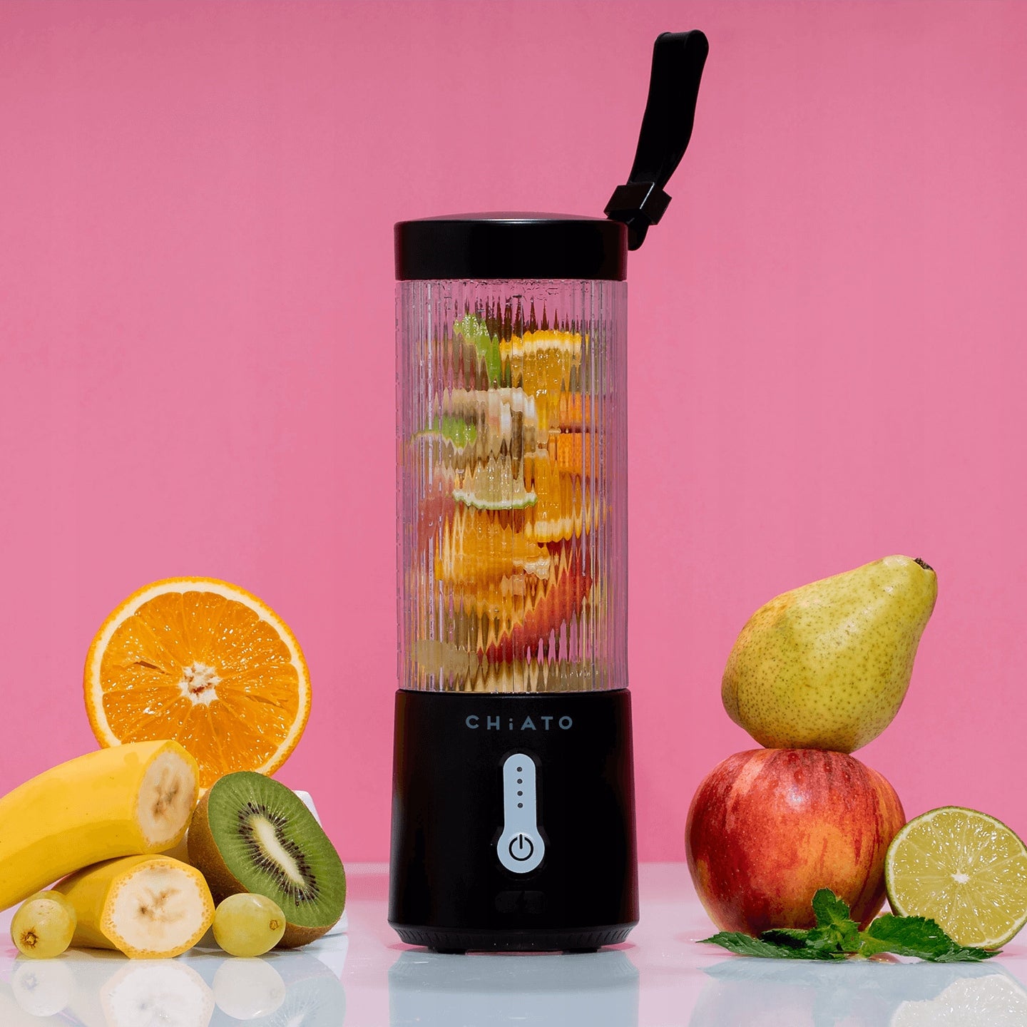 Portable cup blender CHiATO blendPLAY Curly – 450 ml, black Brand CHiATO