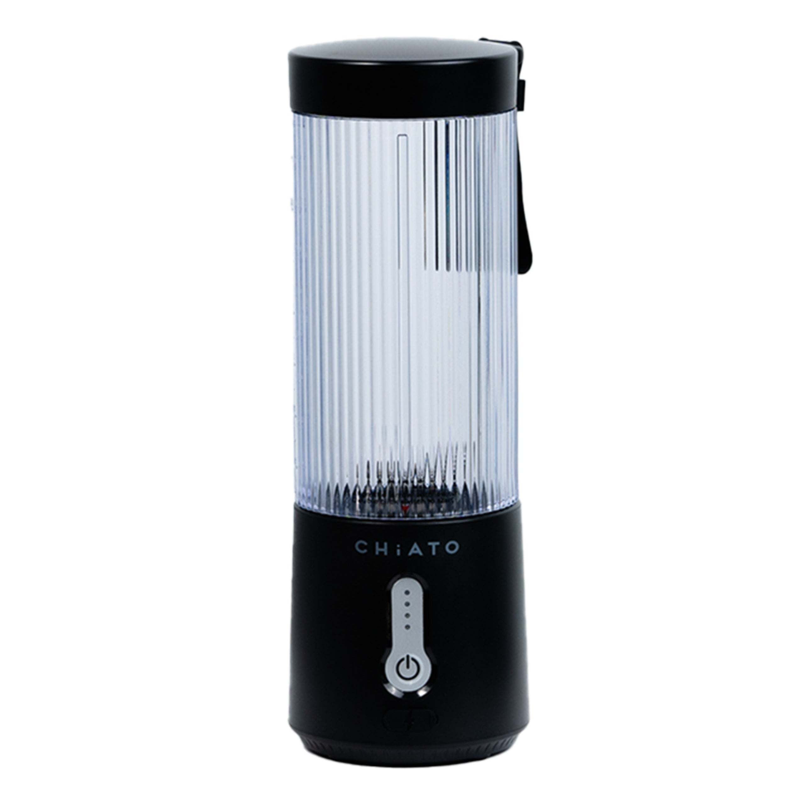 Portable cup blender CHiATO blendPLAY Curly – 450 ml, black