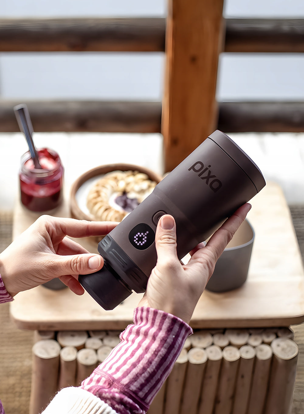 Portable electric coffee maker Wacaco Pixapresso - tuscan red Brand Wacaco