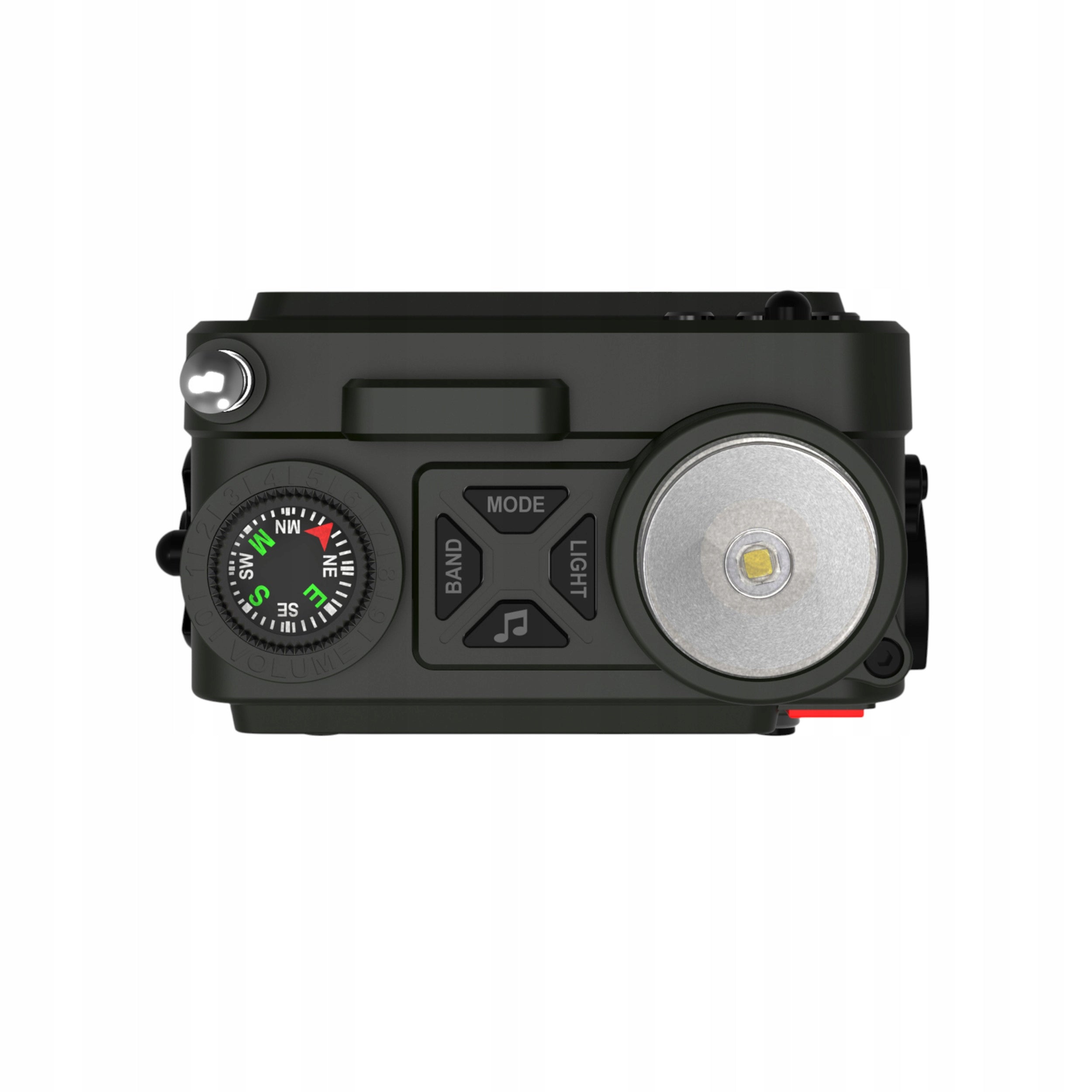 Portable emergency radio JB Tacticals green with SOS and Bluetooth alarm Brand JB Tacticals