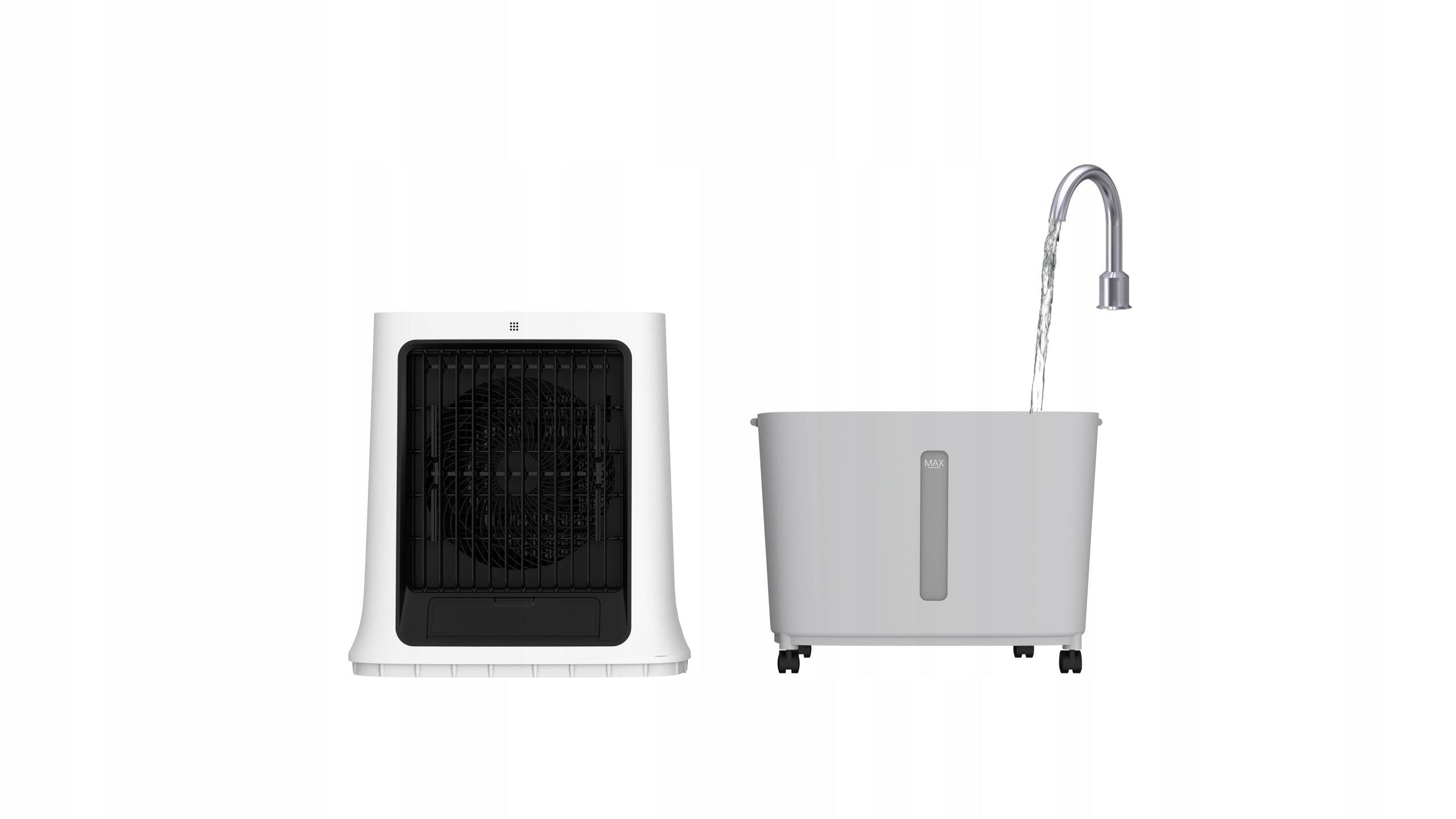 Portable evaporative air conditioner 2000 m³/h 120W MO-EL cooling air conditioner Product weight with unit packaging 12 kg