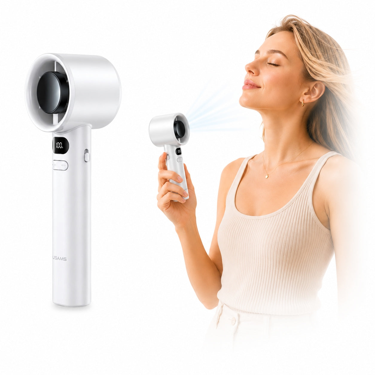 Portable fan AWEI F36 2200mAh mini travel handheld fan
