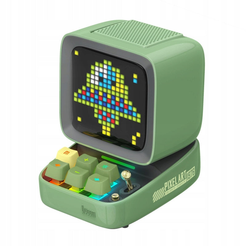 Portable karaoke bluetooth speaker with 16x16 pixel art display DIVOOM Batteries included yes