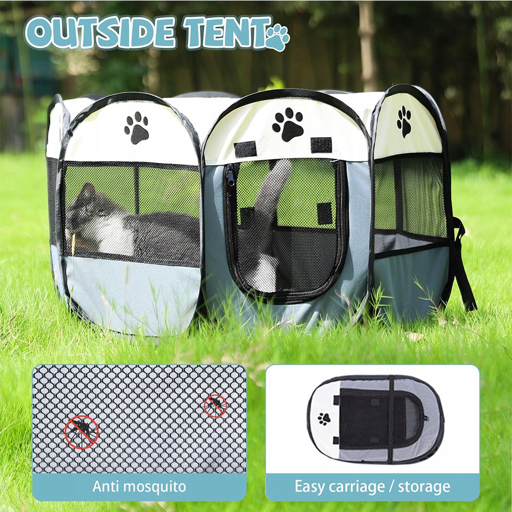 Portable pet fence, Dog Playpen Foldable Pet Exercise Pen Tents 91x91x58cm Trade name ony-alg-025