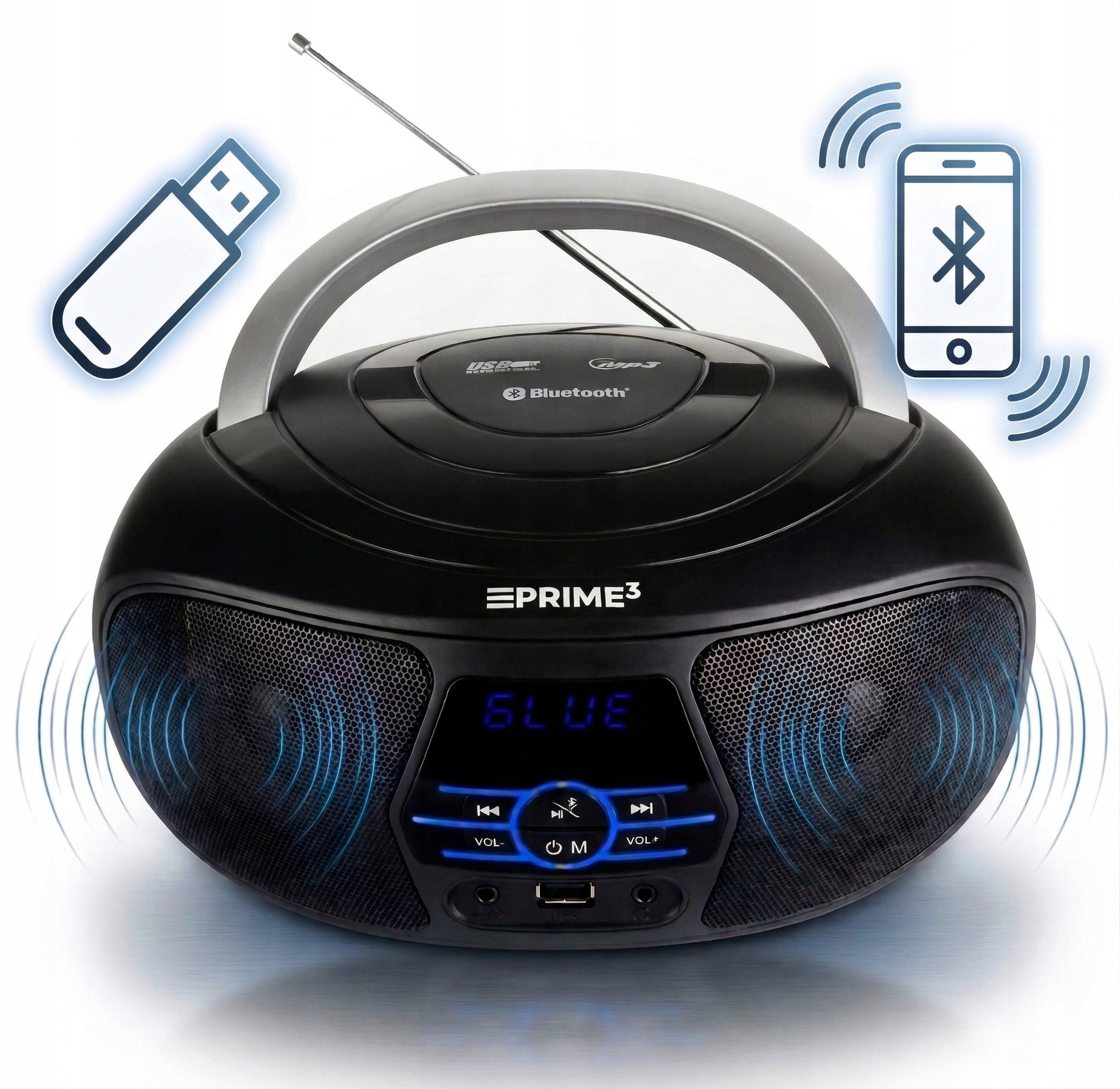 Portable radio Boombox Prime3 ABB11BT NANO BT A2DP FM MP3 AUX Packaging status original