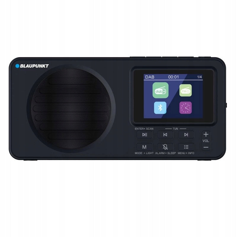 Portable radio DAB+ Blaupunkt DR6BK BT5.3 FM with RDS Rechargeable Clock Alarm