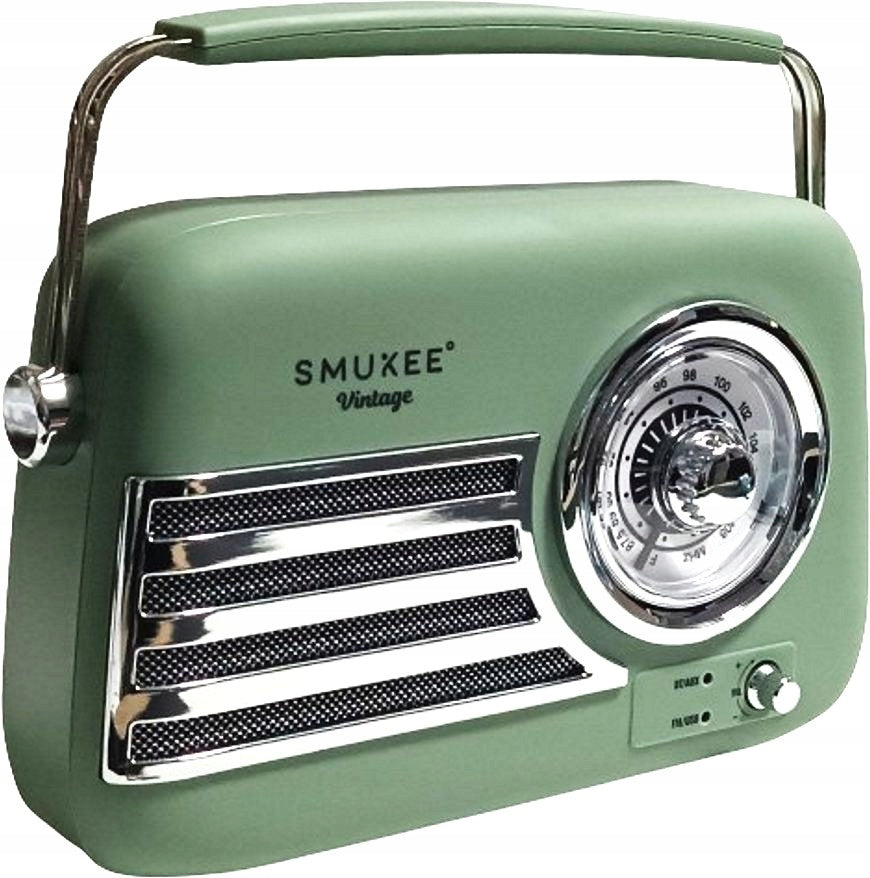 Portable radio Smukee 240382-SMV-GR green 5 W Bluetooth speaker