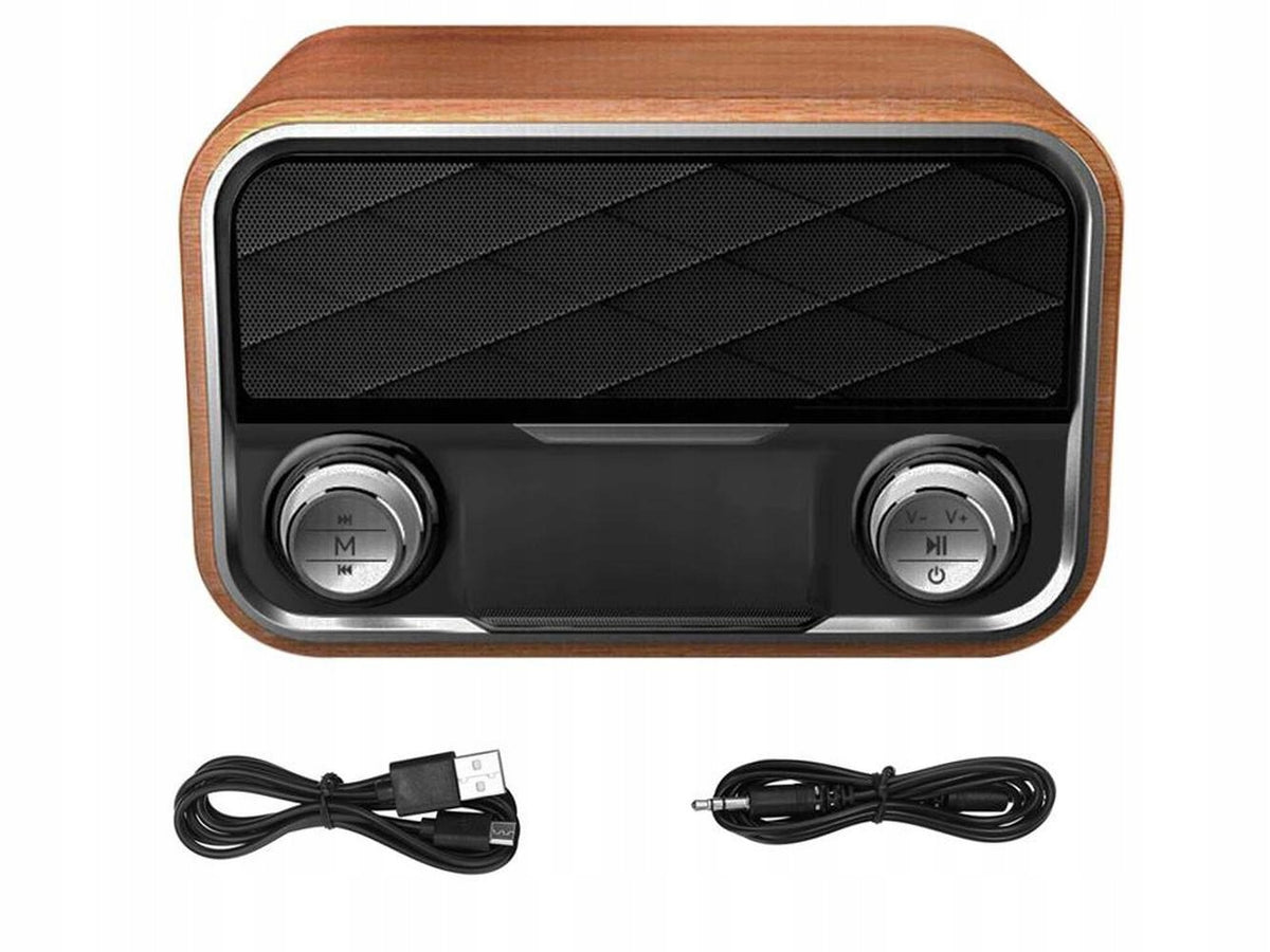 Portable rechargeable 2000mAh bluetooth FM radio USB AUX Batteries included yes