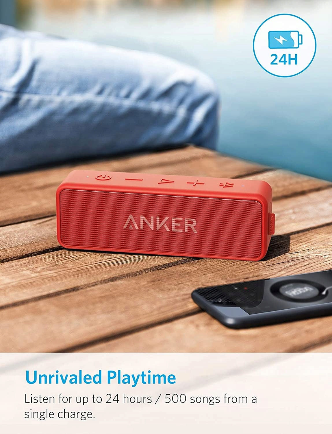Portable speaker Anker SoundCore 2 red 12 W Manufacturer code AK-A3105091