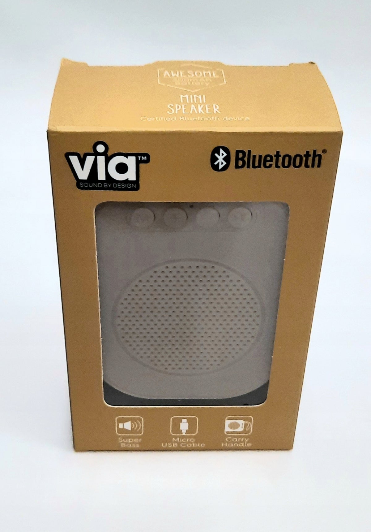 Portable speaker BT VIA 309807 brown 3 W