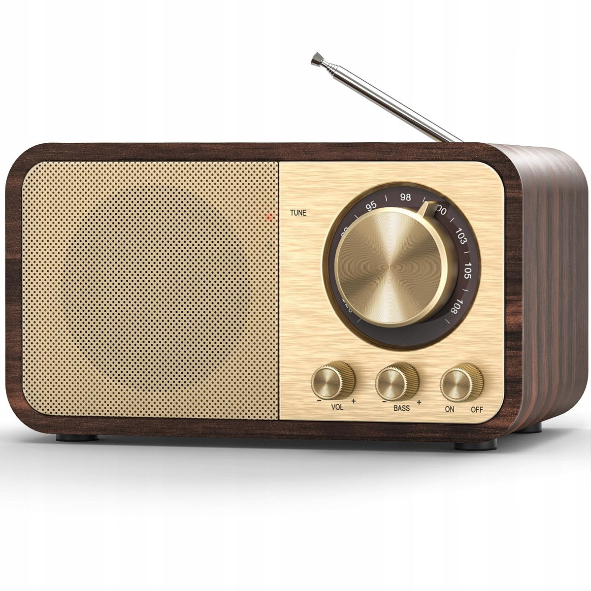 Portable speaker Bedee JY-66 brown 5 W compact size