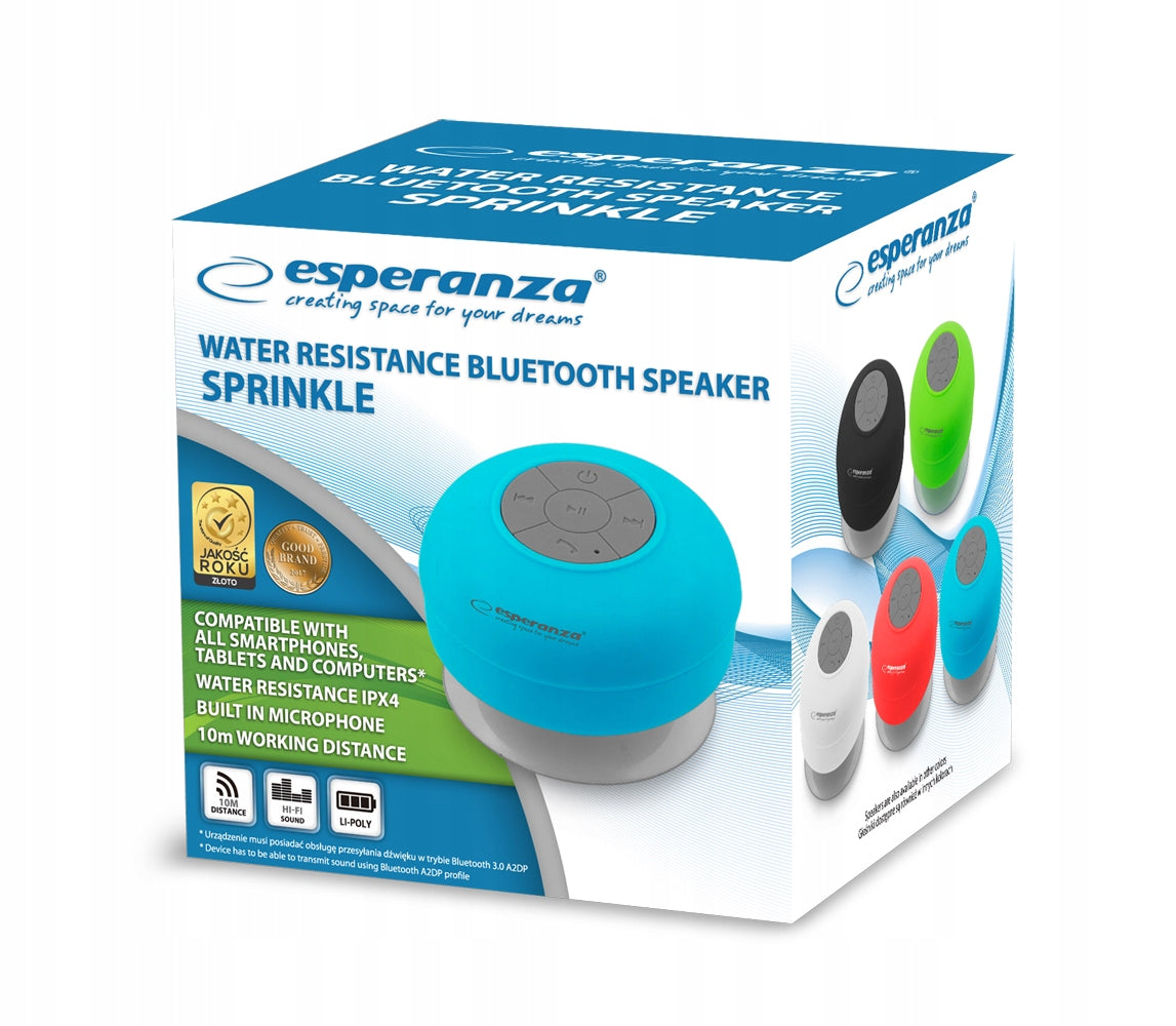 Portable speaker Esperanza EP124W WHITE 3 W Manufacturer code EP124W