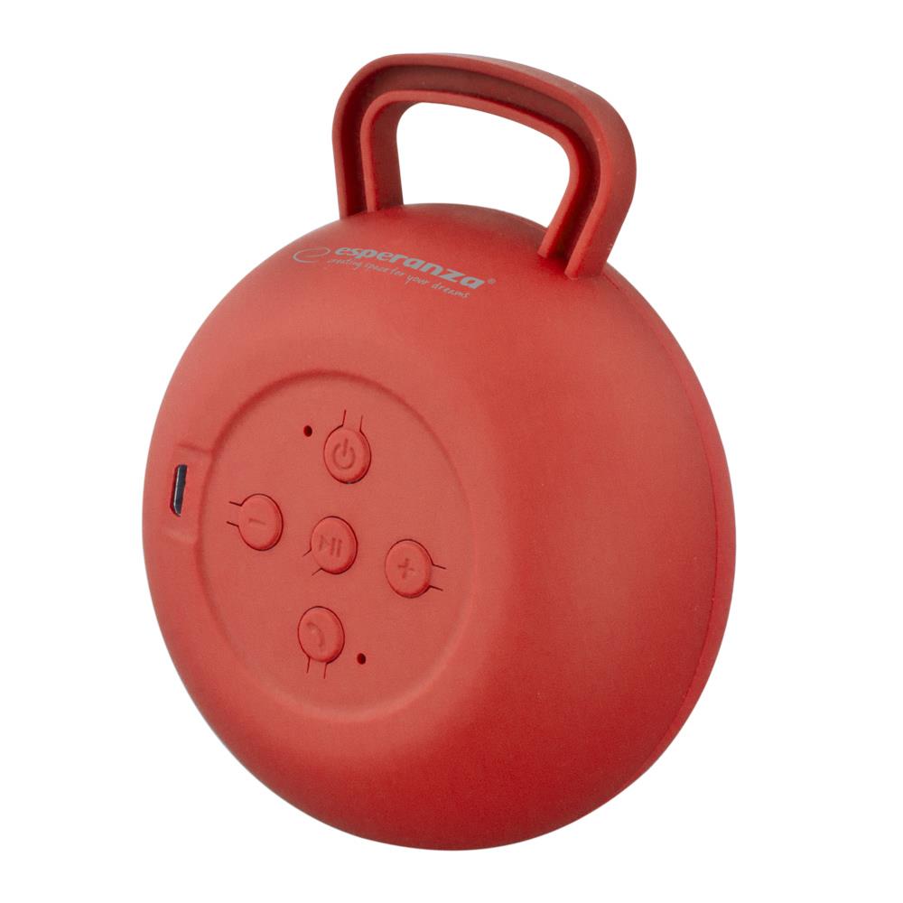 Portable speaker Esperanza PUNK EP127R red 3 W
