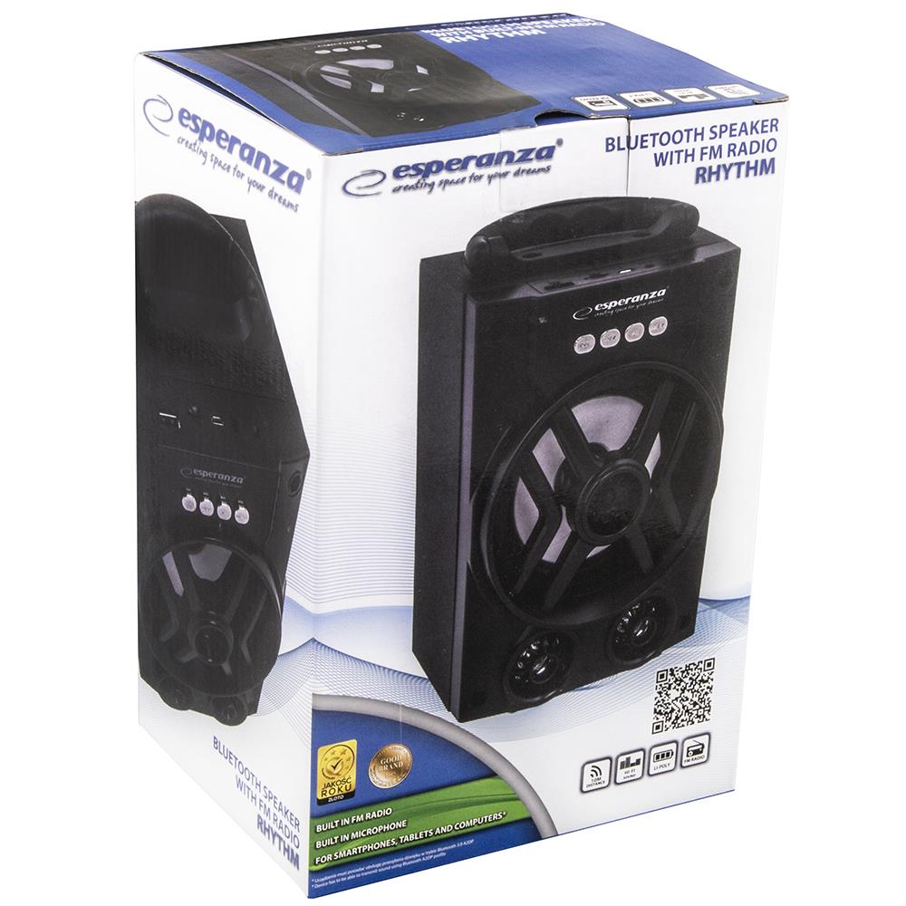 Portable speaker Esperanza RHYTHM black 5 W Brand Esperanza