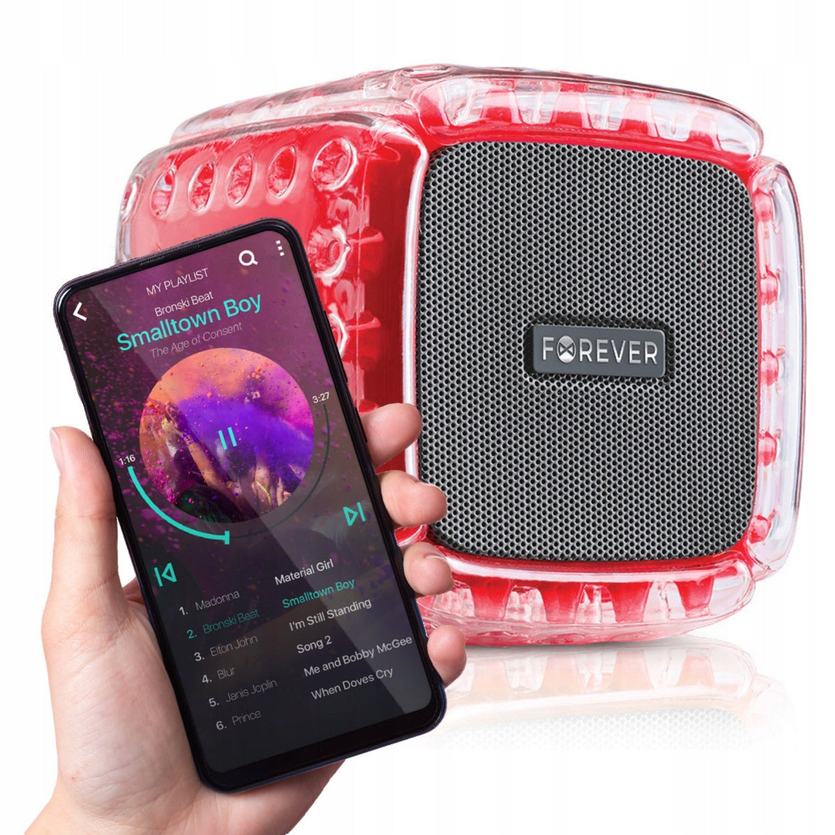 Portable speaker Forever BS-700 red 5 W Packaging status original