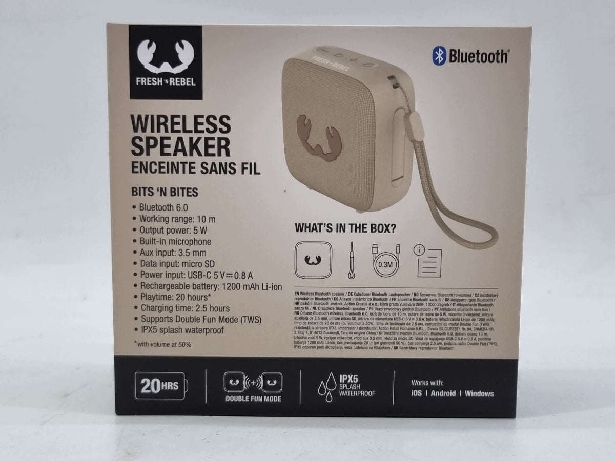 Portable speaker Fresh 'n Rebel (TWS) brown 5 W Manufacturer code 05488