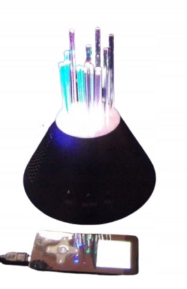 Portable speaker + LED illumination DISCO effect