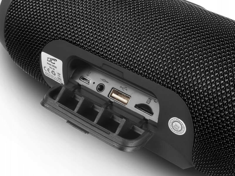 Portable speaker LXBT202 Bluetooth tube AUX/BT/FM/USB 3x3W black Brand LTC