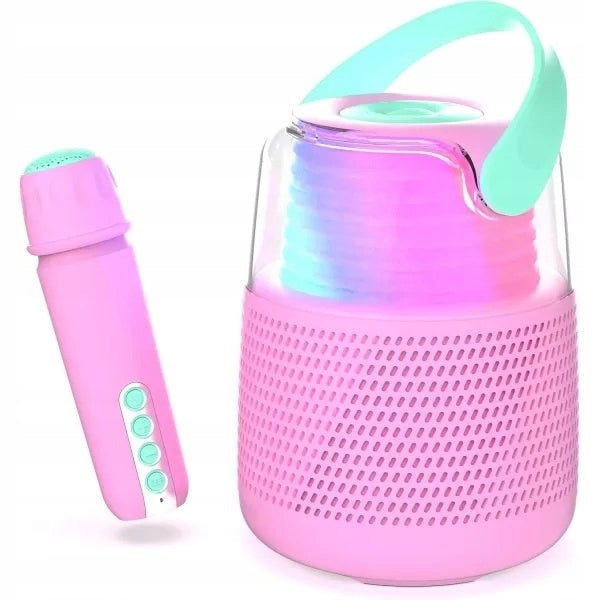 Portable speaker MOB Karaoke pink 5 W