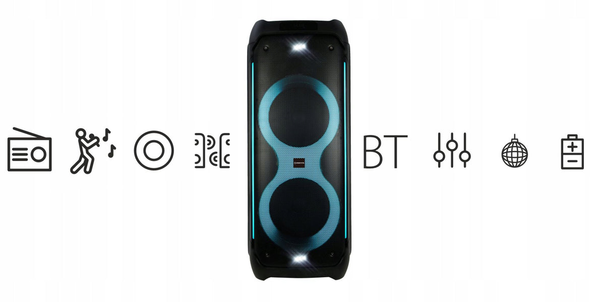 Portable speaker Manta Athos black 300 W Brand Manta