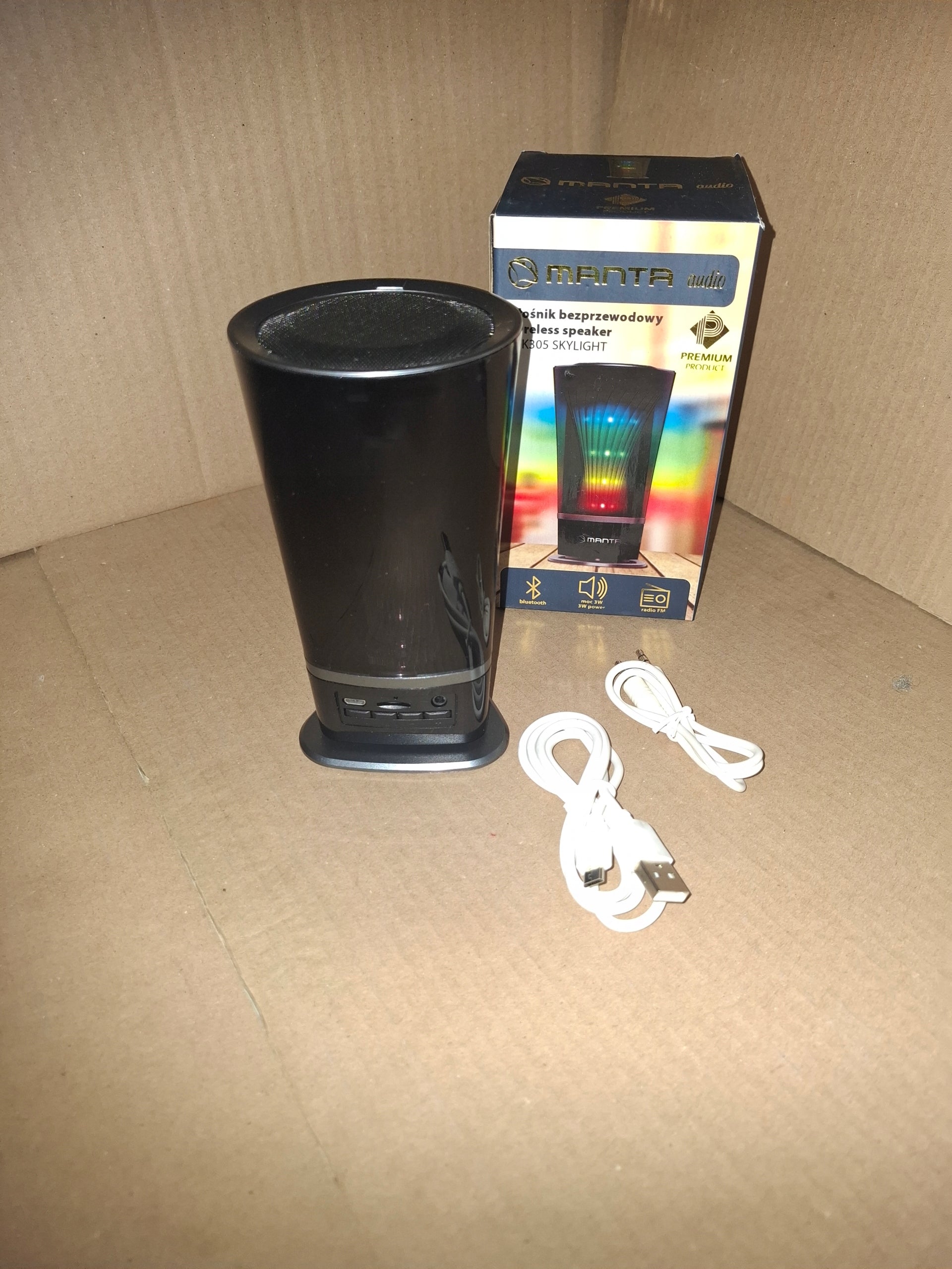 Portable speaker Manta SPK 305 black 3 W Manufacturer code SPK305